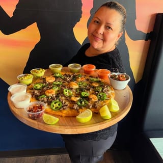 Surf n Turf Quesadilla Pizza
