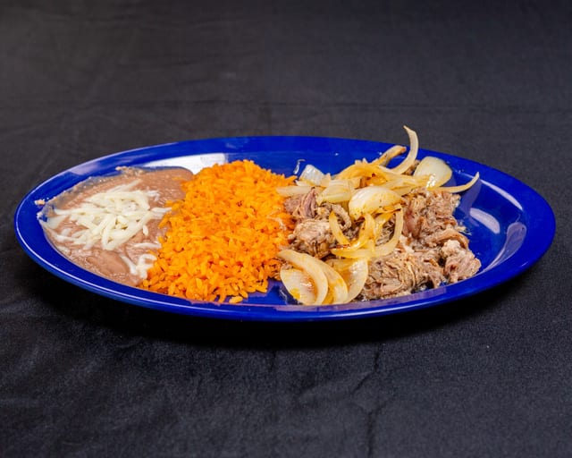 Carnitas Plate.