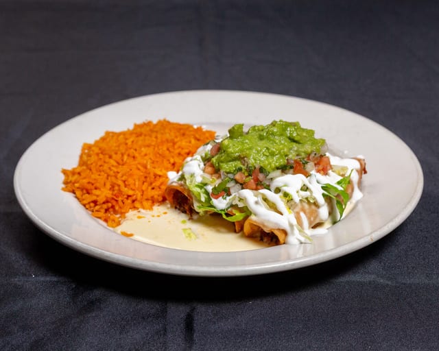 Smothered Flautas.