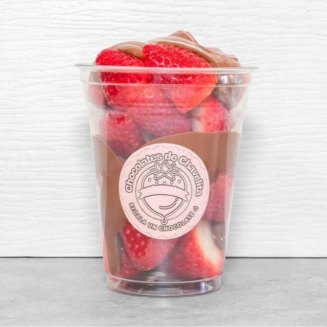 Chocolate Covered Strawberries Cup.
