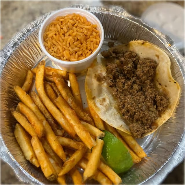 Kids Taco Plate.